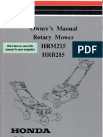 Honda Mower Manual