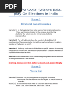 Roleplay Script On Elections Class 9 TH A