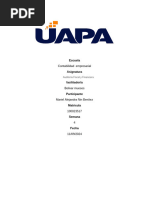 Auditoría Fiscal y FinancieraIndicación y Espacio para Enviar Tarea # 4