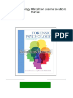 Get Forensic Psychology 4th Edition Joanna Solutions Manual Free All Chapters