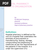 Hospital Pharmacy & Its Organisation