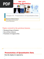 Lecture - 04 - Presentation of Quantitative Data - Chapter 04