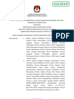 Penetapan Hasil Pemilu Anggota DPRD Kabupaten/Kota Tahun 2024 dalam Provinsi Sumatera Barat. 