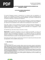 Acta de Acuerdo Pedagogico Cun