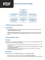 Chap7-Job, Batch and Process Costing