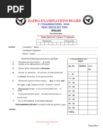 English Mock Set-2 Rapha