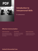 Introduction To Interpersonal Skills