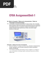 CFOA Assignment 1