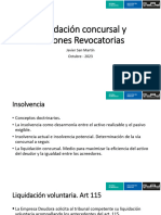 Liquidación Concursal y Acciones Revocatorias (1)