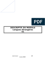 S1 Langues Etrangéres Anglais Français Espagnol