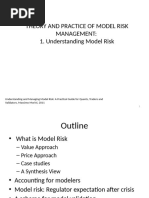 Understaning Model Risk