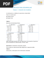 Anexo 1. Ejercicios Tarea 2 - Creación de Modelos