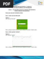 Anexo 1 - Uso de Solver (Excel) en Métodos Determinísticos