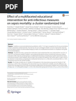 Effect of A Multifaceted Educational Intervention For Anti-Infectious Measures On Sepsis Mortality: A Cluster Randomized Trial