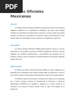 Normas Oficiales Mexicanas