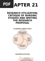 Chapter 21 Research Utilization Critique of Nursing Studies and Writing The Research Proposal