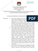 Penetapan Hasil Pemilu Anggota DPRD Kabupaten/Kota Tahun 2024 dalam Provinsi Kalimantan Selatan 