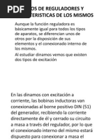 Tipos de Reguladores y Caracteristicas de Los Mismos......