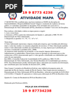 A) Calcule Os Subgrupos de 20x1 e 20x0 Da DVA Da Brasileira Ltda. Os Subgrupos São (1) Receitas (2) Insumos Adquiridos de Terceiro