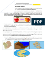 Tema: Tectónica de Placas. 1º Bachillerato