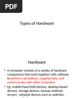 Types of Hardware