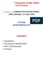 Process for olefins Production  for olefin production  Sept  2018