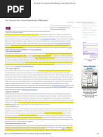 Ten Secrets For Using PowerPoint Effectively