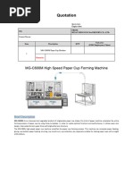 MG-C600M Paper Cup Machine