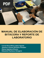 Manual de Elaboración de Bitácora y Reporte de Laboratorio