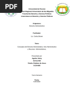 Charla y Trabajo de Derecho Administrativo