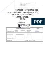 Reglamento Interno de Seguridad y Salud en El Trabajo