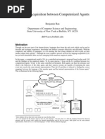 Language Acquisition Between Computerized Agents