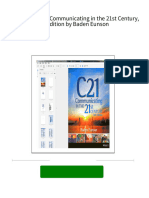 (eBook PDF) C21 Communicating in the 21st Century, 4th Edition by Baden Eunson all chapter instant download