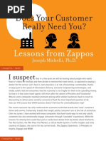 Does Your Customer Really Need You?: Lessons From Zappos