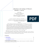 Proofs, Generalizations and Analogs of Menon's Identity