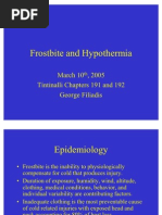 Frostbite and Hypothermia