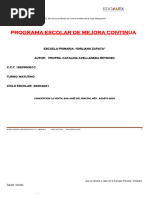 Programa Escolar de Mejora Continua