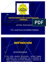 Actas Policiales