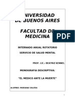 Monografia Sobre Medico Ante La Muerte