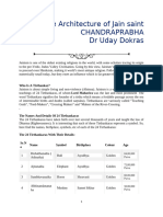 The Architecture of Jain saint CHANDRAPRABHA