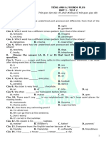 Tieng Anh 6 Friends Plus - Unit 1 - Test 2