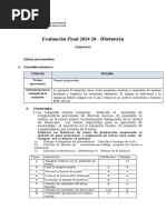 Evaluación Final 2024 20 - Administración de Operaciones