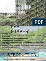 Dangers de L'exploitation Irrationnelle Des Ressources Naturelles