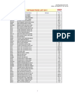 Ave Pricelist 2011