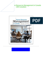 (Ebook PDF) Human Resources Management in Canada 13th Canadian Download PDF