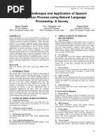 Current Challenges and Application of Speech Recog