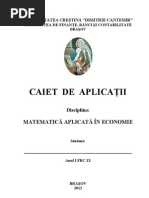 Caiet de Aplicatii - A Aplicata in Economie Zi