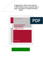 [Ebooks PDF] download Experimental Algorithms 14th International Symposium SEA 2015 Paris France June 29 July 1 2015 Proceedings 1st Edition Evripidis Bampis (Eds.) full chapters