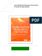 Download full Qualitative Research Methods Monique Hennink & Inge Hutter & Ajay Bailey ebook all chapters