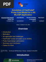 Simulation of FeinProbe Probe Card Model For A5g WLCSP Application